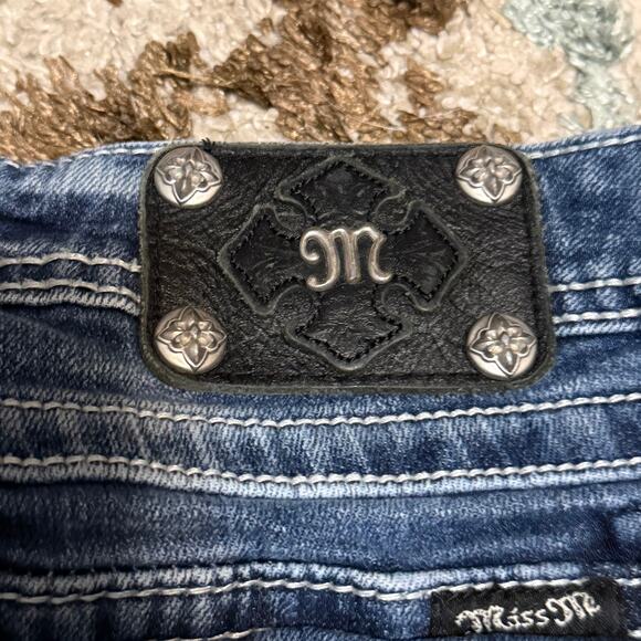 Miss Me Angel Wings Low Rise Skinny Jeans Size 31x31 Y2K - Picture 5 of 6